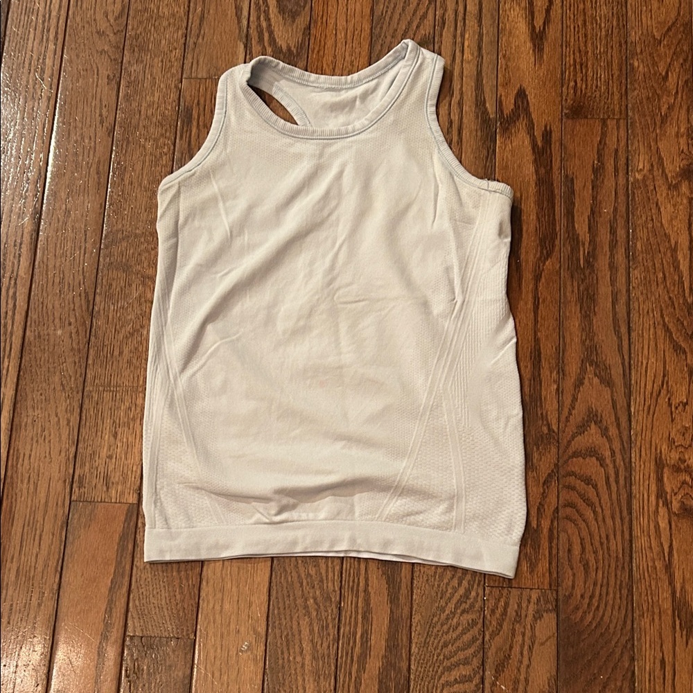 ATHLETA girls light blue tank top